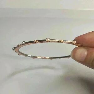 Rose gold and pearl seed bracelet western feminine stable